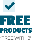 Free Products 'Free with 3'